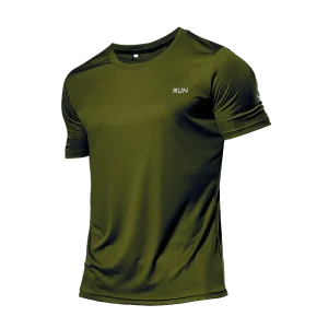 Multicolor Short Sleeve Sport Fitness Shirt