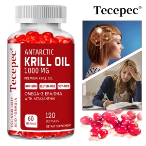 Antarctic Krill Oil Omega-3 EPA, DHA, Astaxanthin